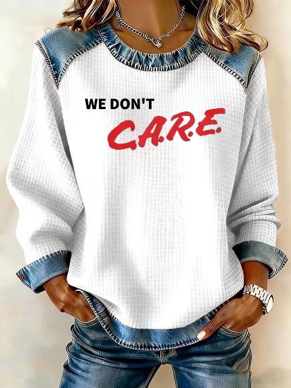 Women's Retro Funny Proud Member Of Club We Do Not Care Menopause Perimenopause Print Sweatshirt