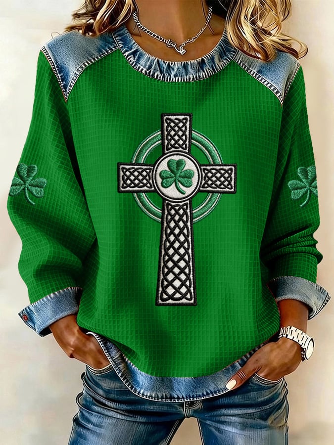 Women's St. Patrick's Day Print Casual Sweatshirt