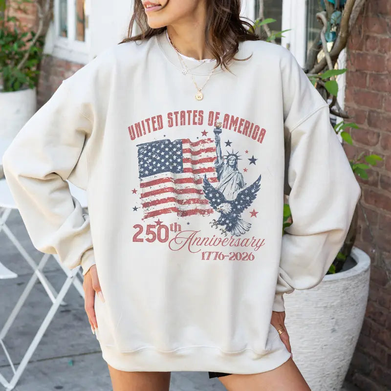 Women's America 250th Anniversary Comfort Colors Sweatshirt