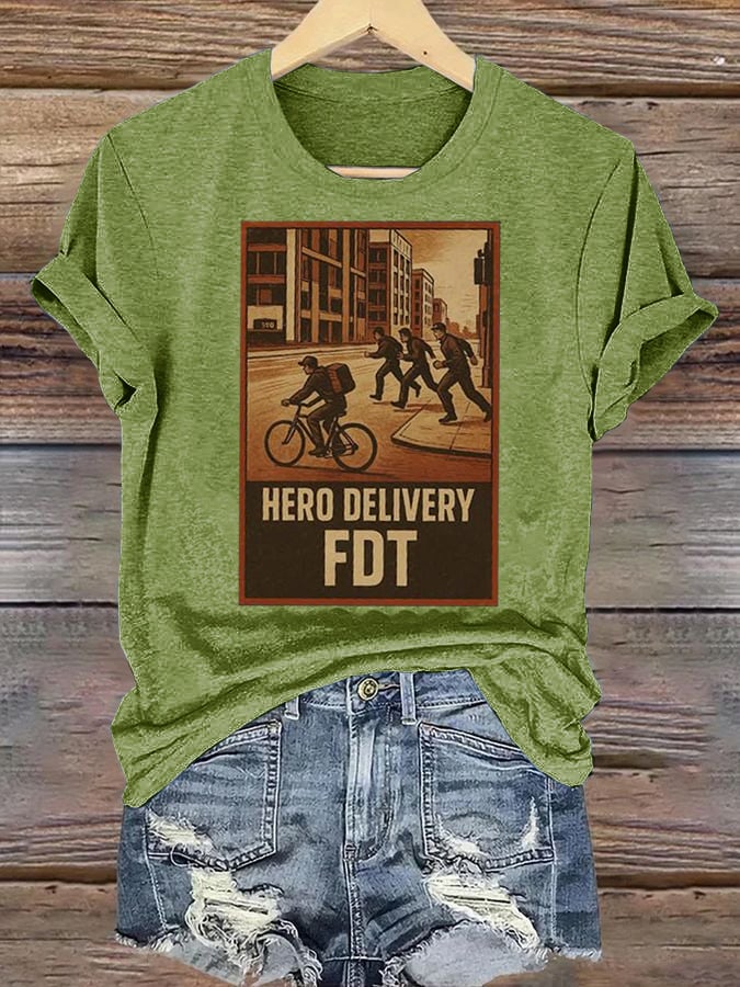 Women’s HERO DELIVERY FDT Printed T-Shirt