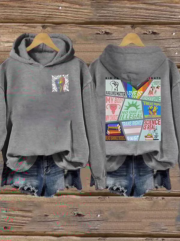 Women's speaks my beliefs Print Hoodie