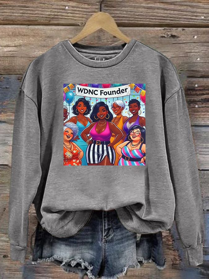 Women's Retro Funny Proud Member Of Club We Do Not Care Menopause Perimenopause Print Sweatshirt