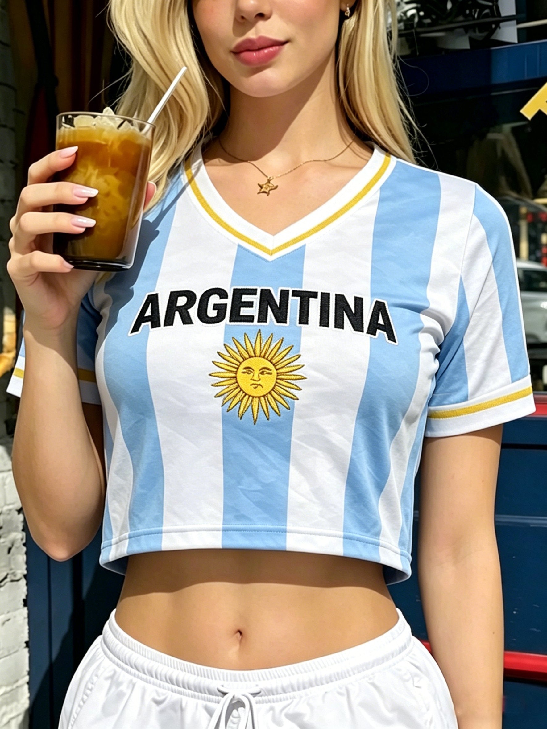 2026 Argentina Football Fan Printed Top