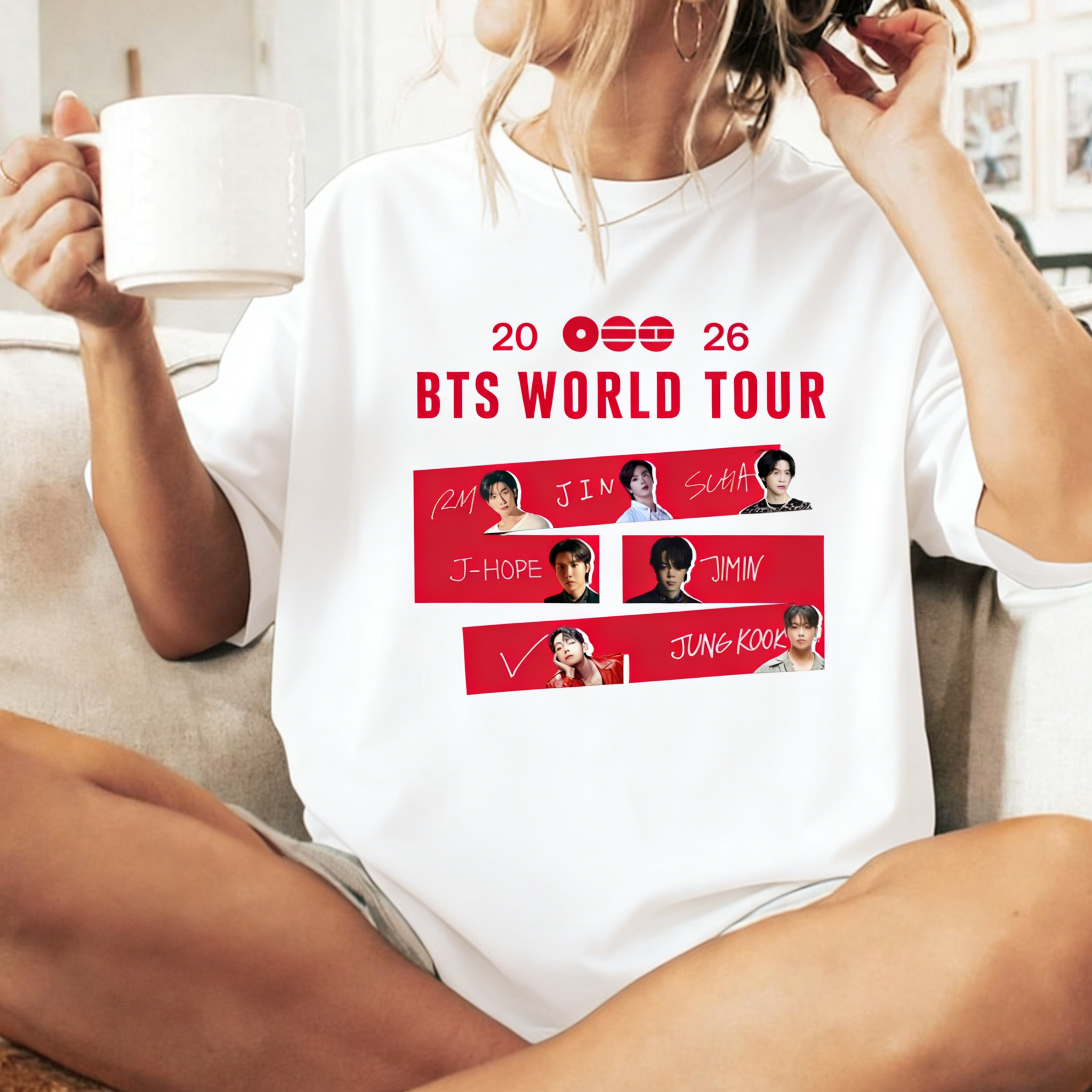 BTS We Are Back 2026 Tour Date T-Shirt