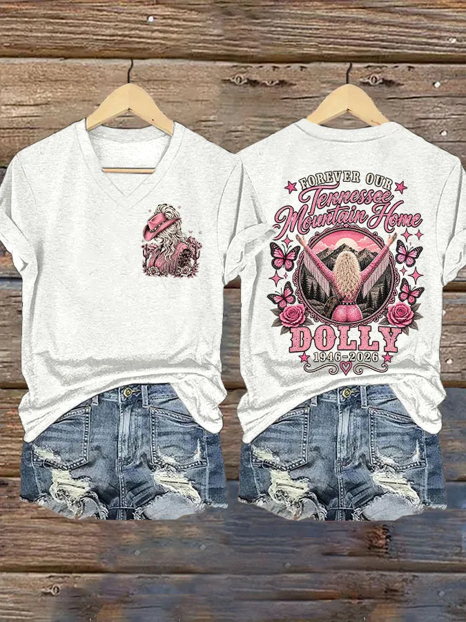 Women's Country Music Legend Tribute Print T-shirt