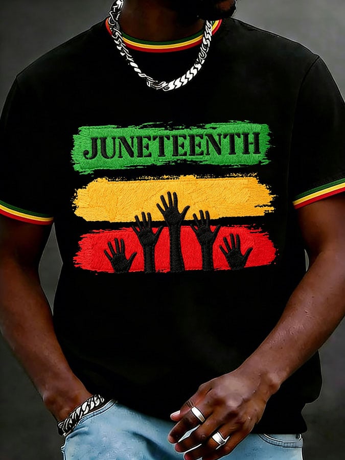 Men's Retro Juneteenth Printed Top