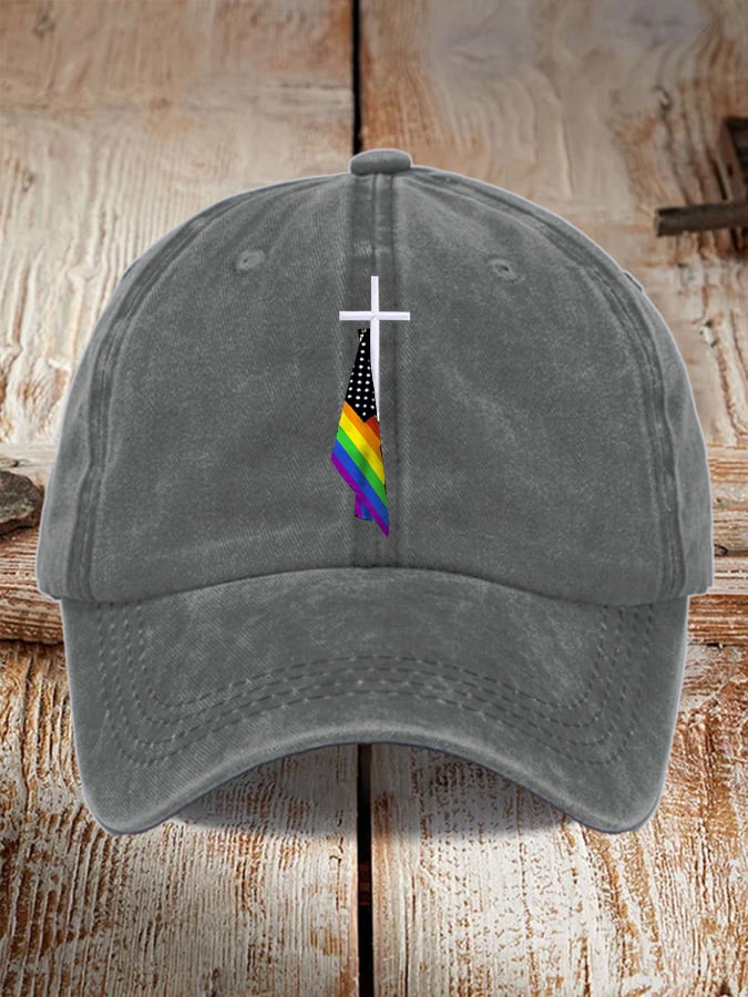 Unisex Gay Pride Print Printed Hat