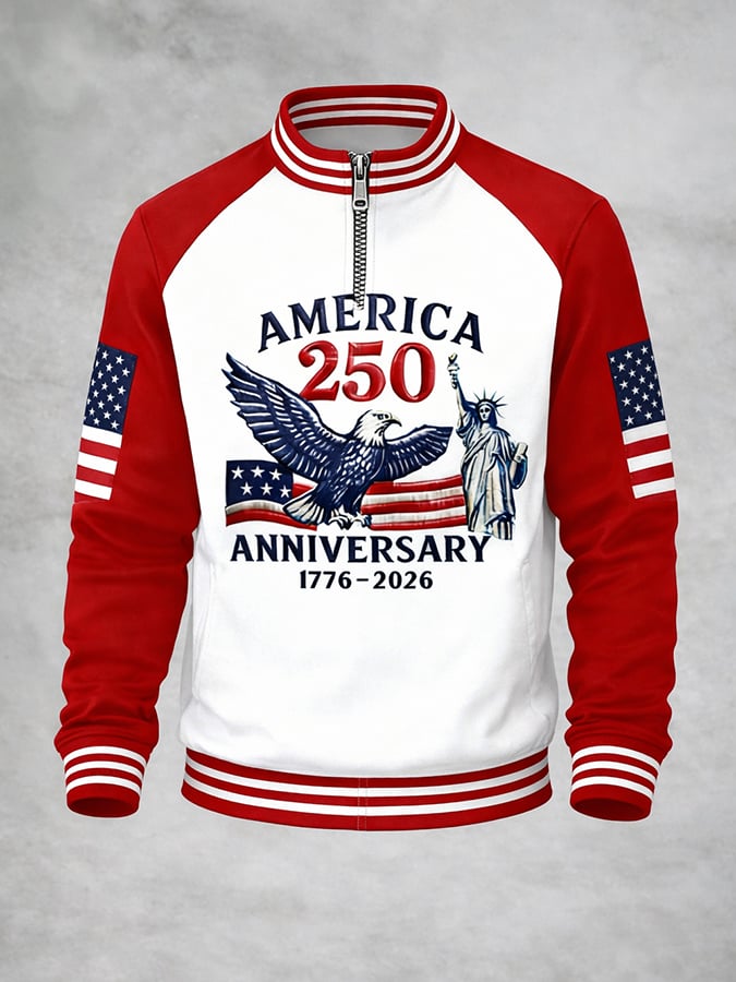 Men's vintage 250th anniversary casual sweatshirt