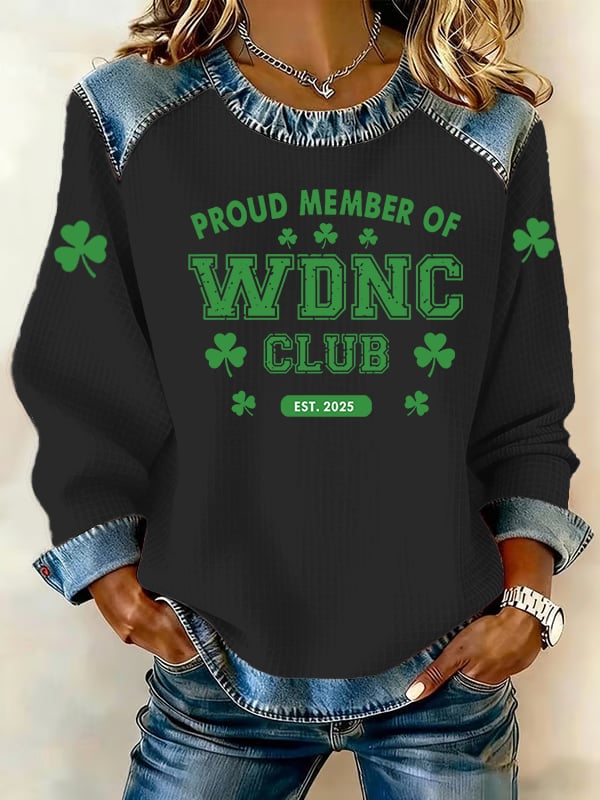 Women's Retro Funny Proud Member Of Club We Do Not Care Menopause Perimenopause Print sweatshirt