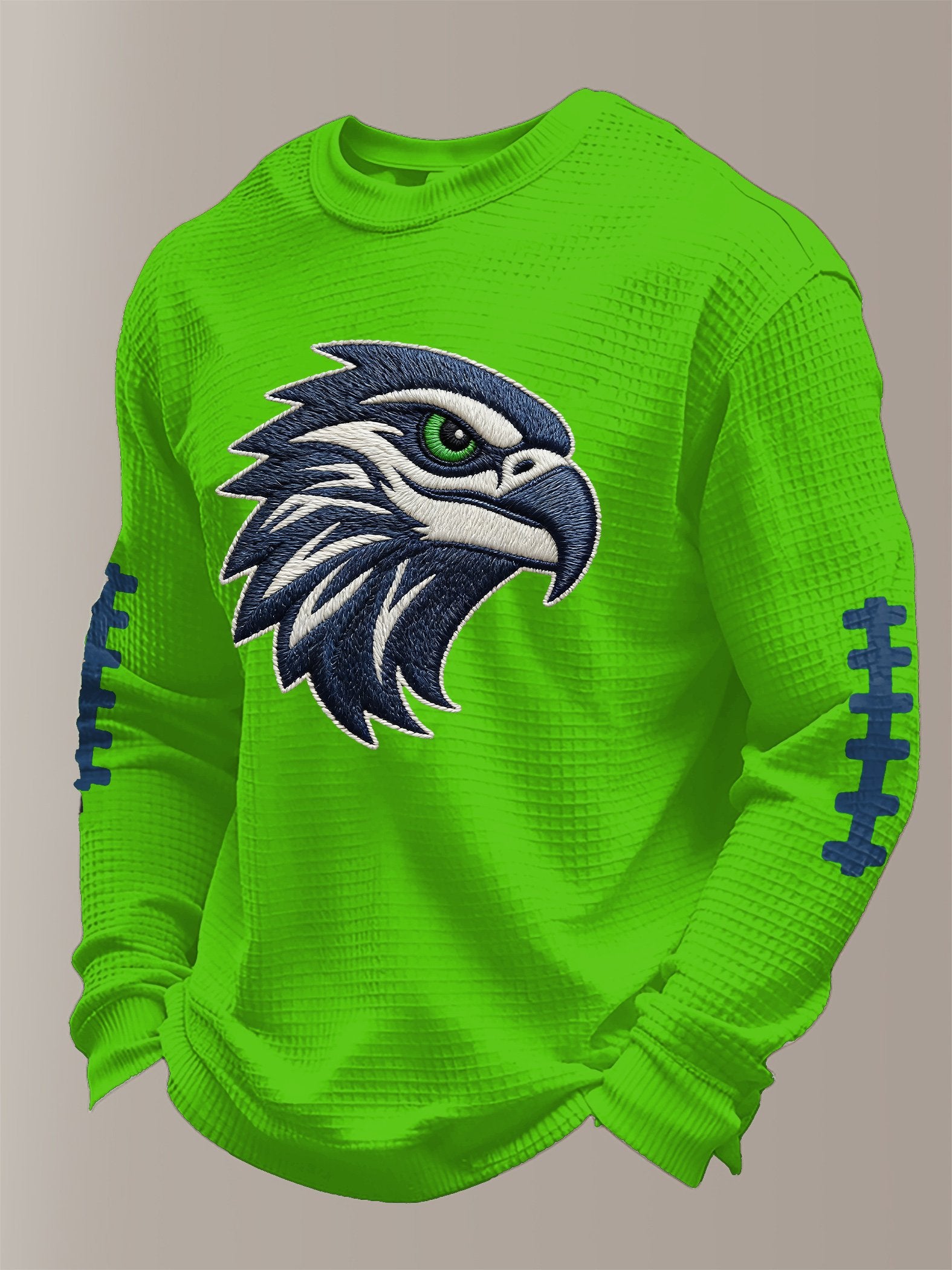 Men's Football Printed Waffle Top