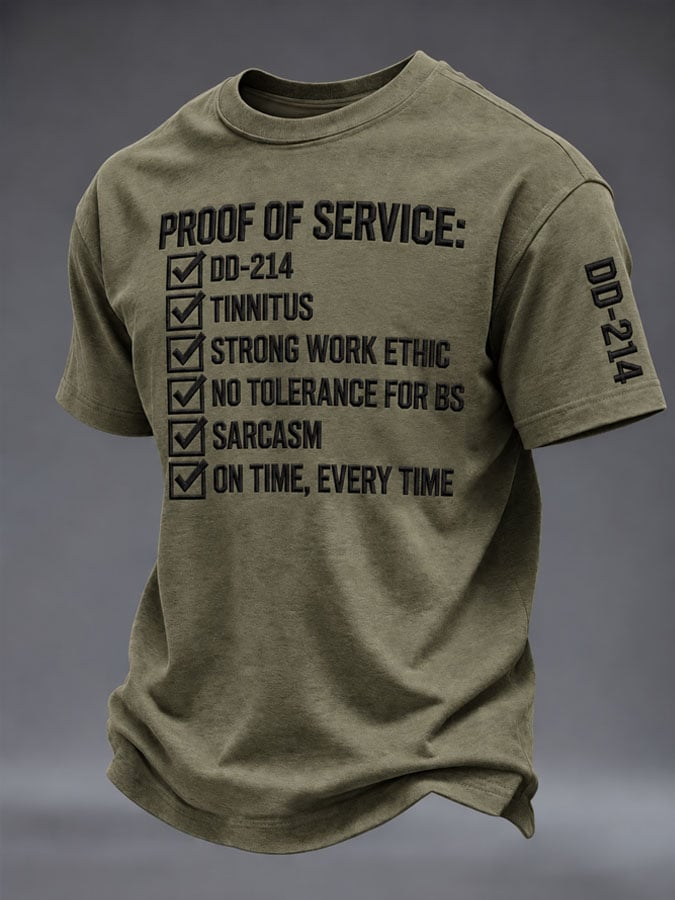 🎖️Men's Veteran Pride DD-214 Printed T-shirt