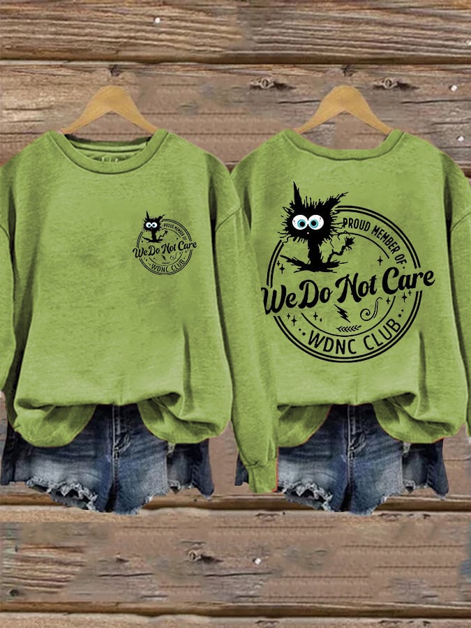 Retro Funny Proud Member Of WDNC Club Menopause Perimenopause Print Sweatshirt