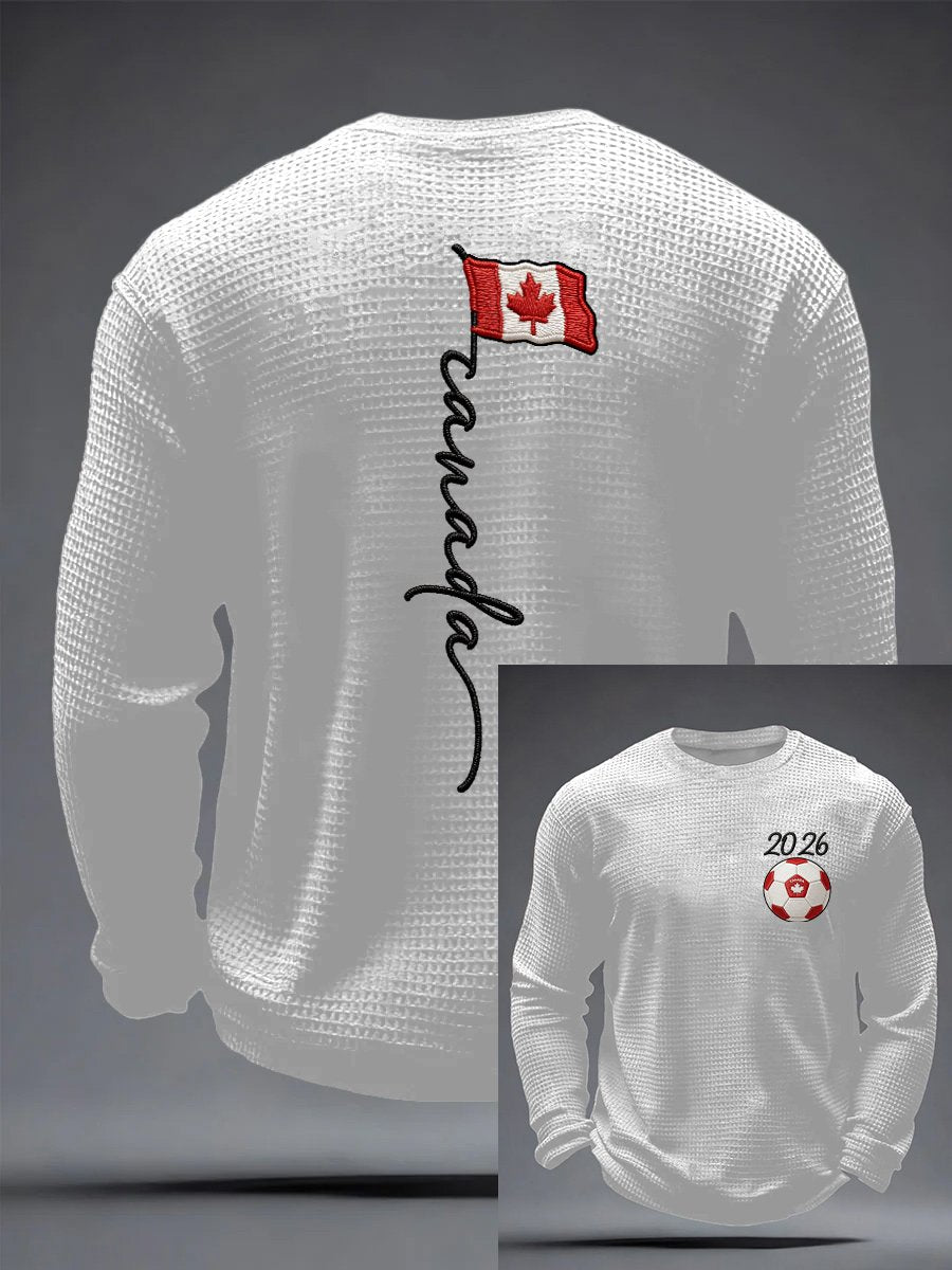 Men's Soccer Printed Casual Top