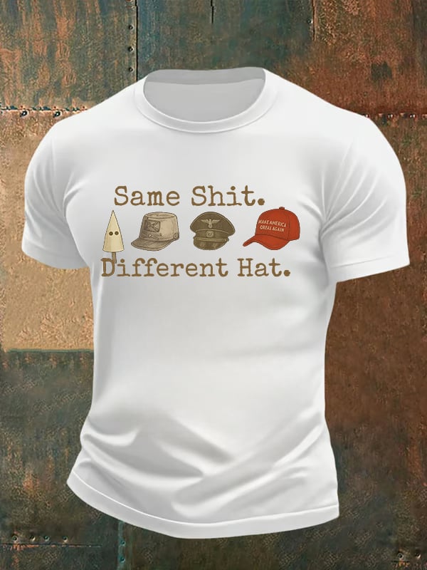 Men's Same shit Different costume Print T-Shirt