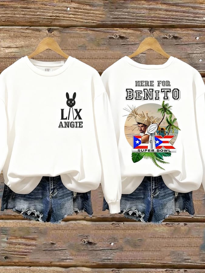 Women's Puerto Rico Print Sweatshirt