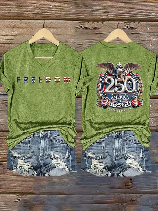 Women's FREEDOM Print T-Shirt