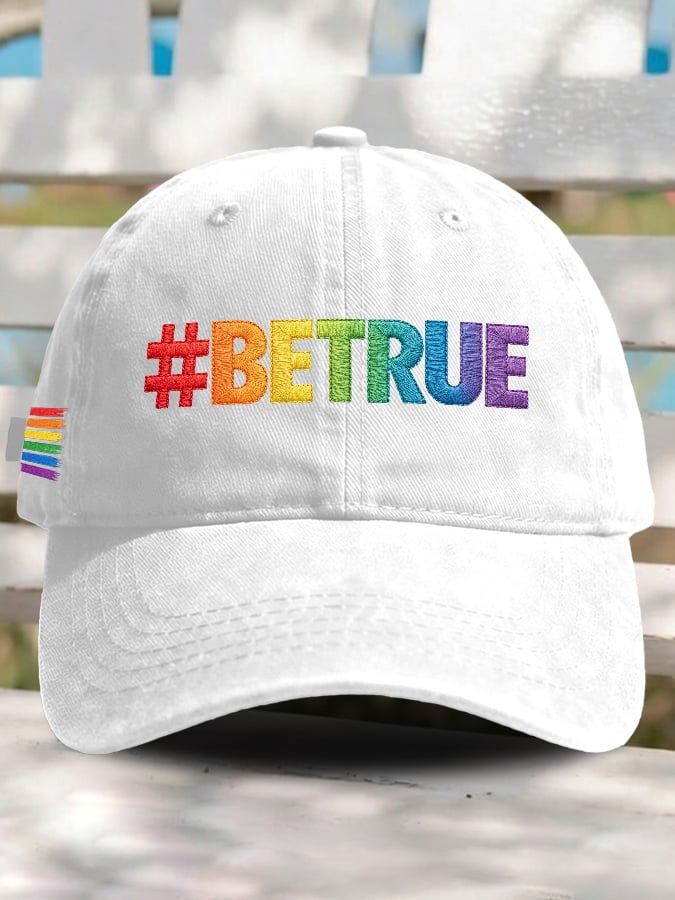 Retro Pride Parade #Betrue Print Baseball Cap