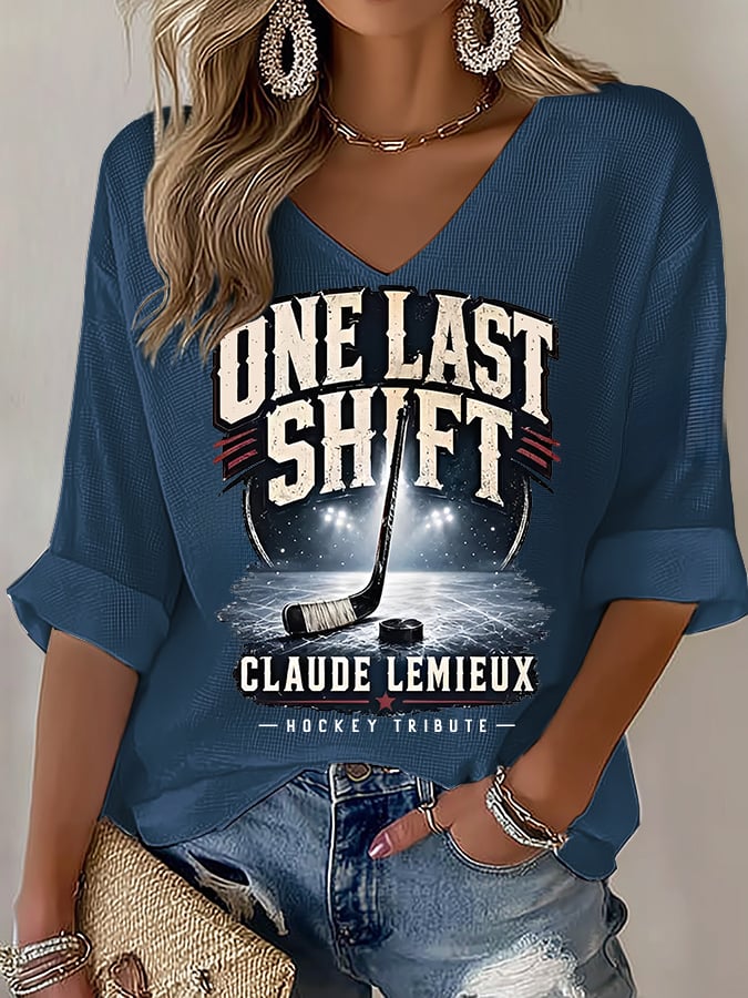 Women's One Last Shift Shirt, Hockey Tribute T-Shirt