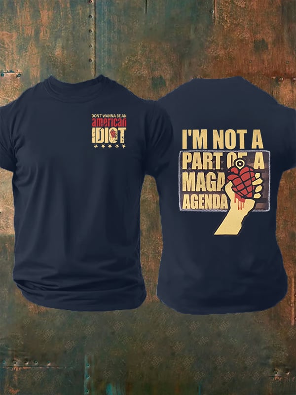 Men's american idiot Print T-Shirt