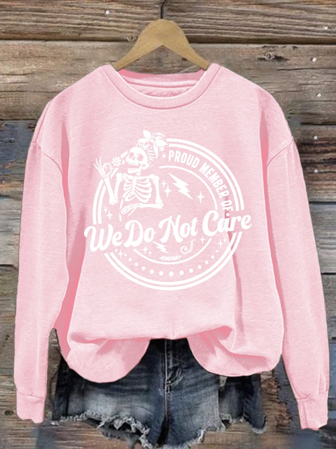 Women's Retro Funny Proud Member Of Club Menopause Perimenopause Print Sweatshirt