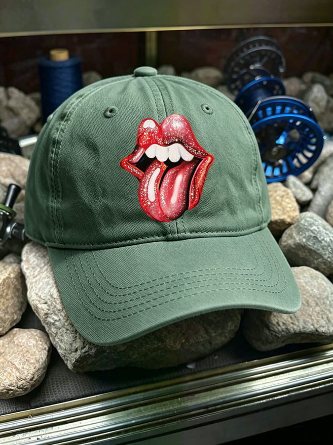 Retro In The Stars Print Baseball Cap