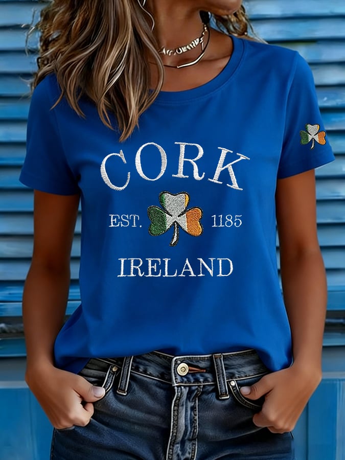 Women's Saint Patrick's Day Print T-shirt