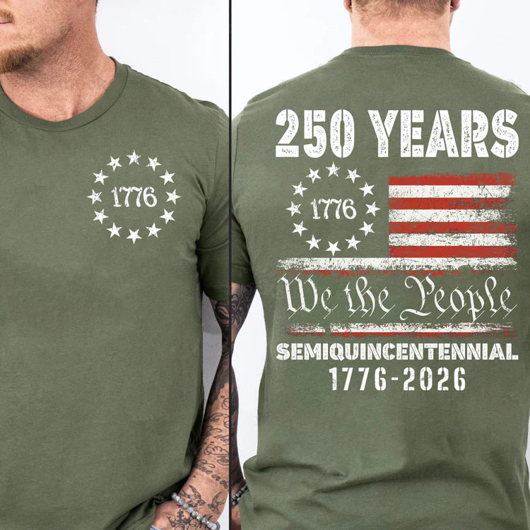 Men's American 1776 - 2026 Flag T-Shirt