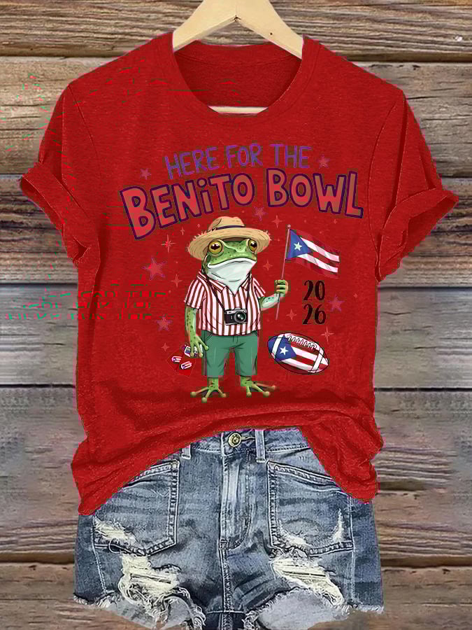 Women's Benito Bowl Puerto Rico Football T-Shirt