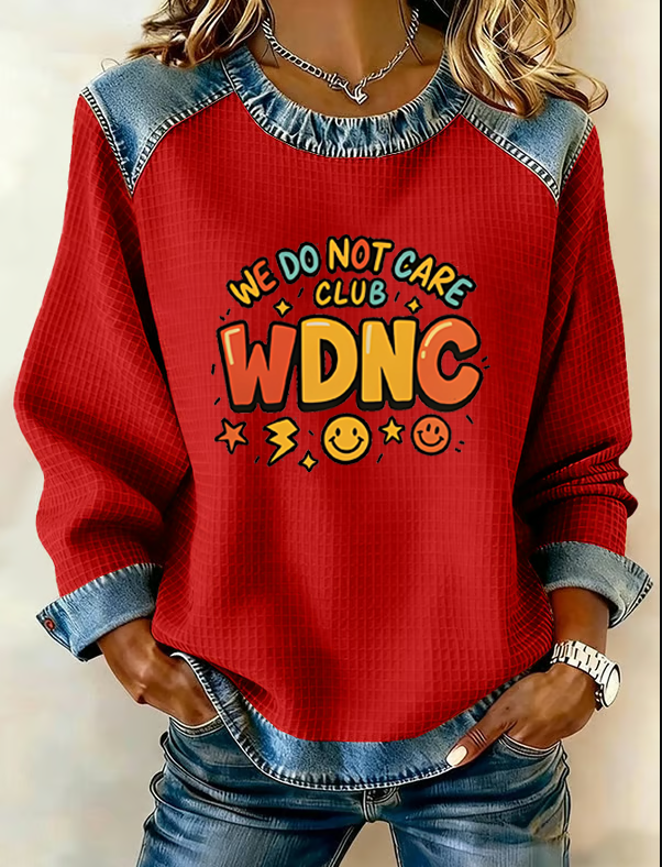 Women's Retro Funny Proud Member Of Club We Do Not Care Menopause Perimenopause Print Sweatshirt