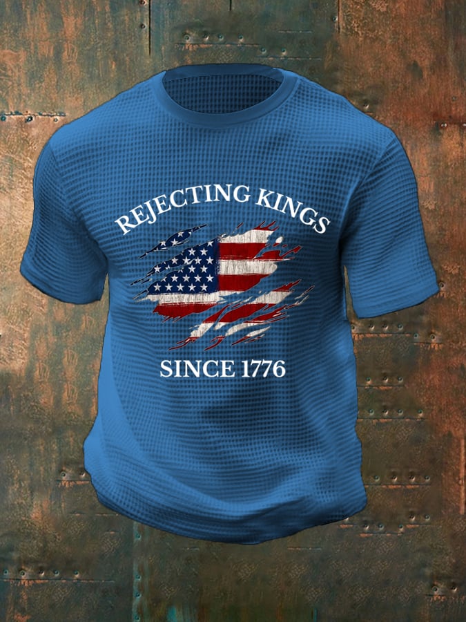 Men's “Rejecting Kings Since 1776” Waffle T-Shirt