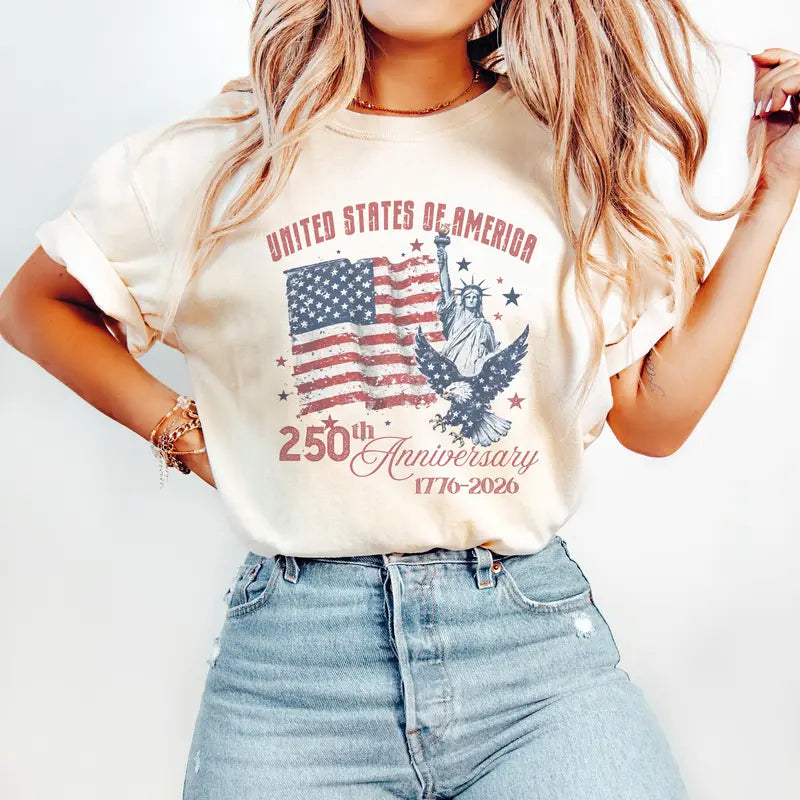 Women's America 250th Anniversary Comfort Colors Shirt