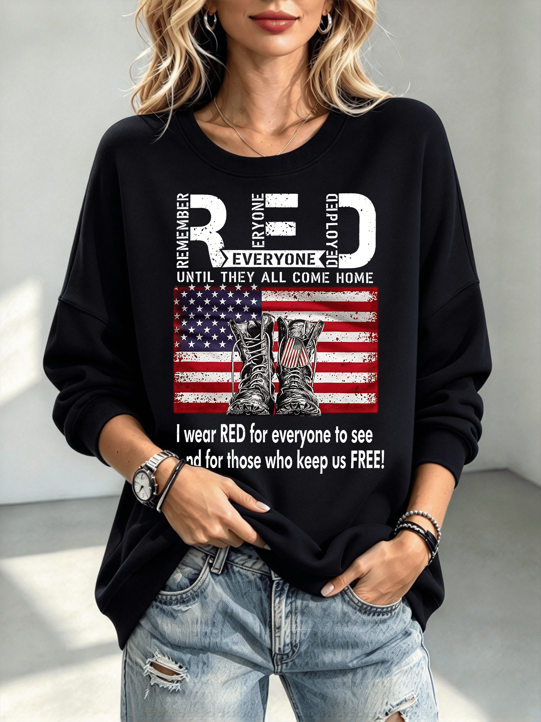 Women's Red Friday Veterans Sweatshirt