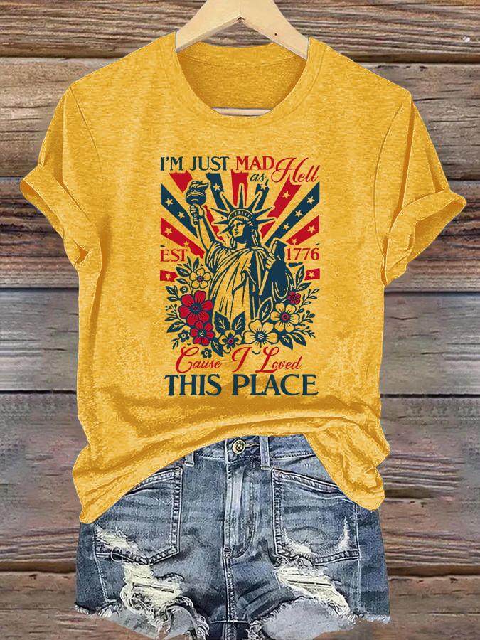Women's THIS PLACE Round Neck Printed T-Shirt