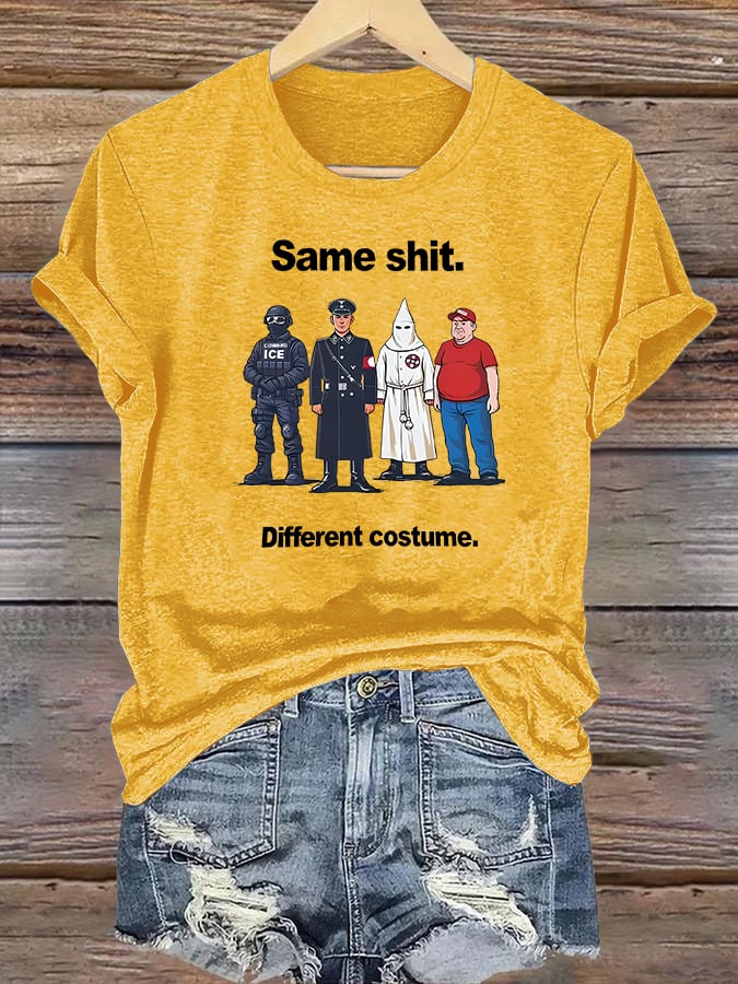 Women's Different costume Print T-Shirt