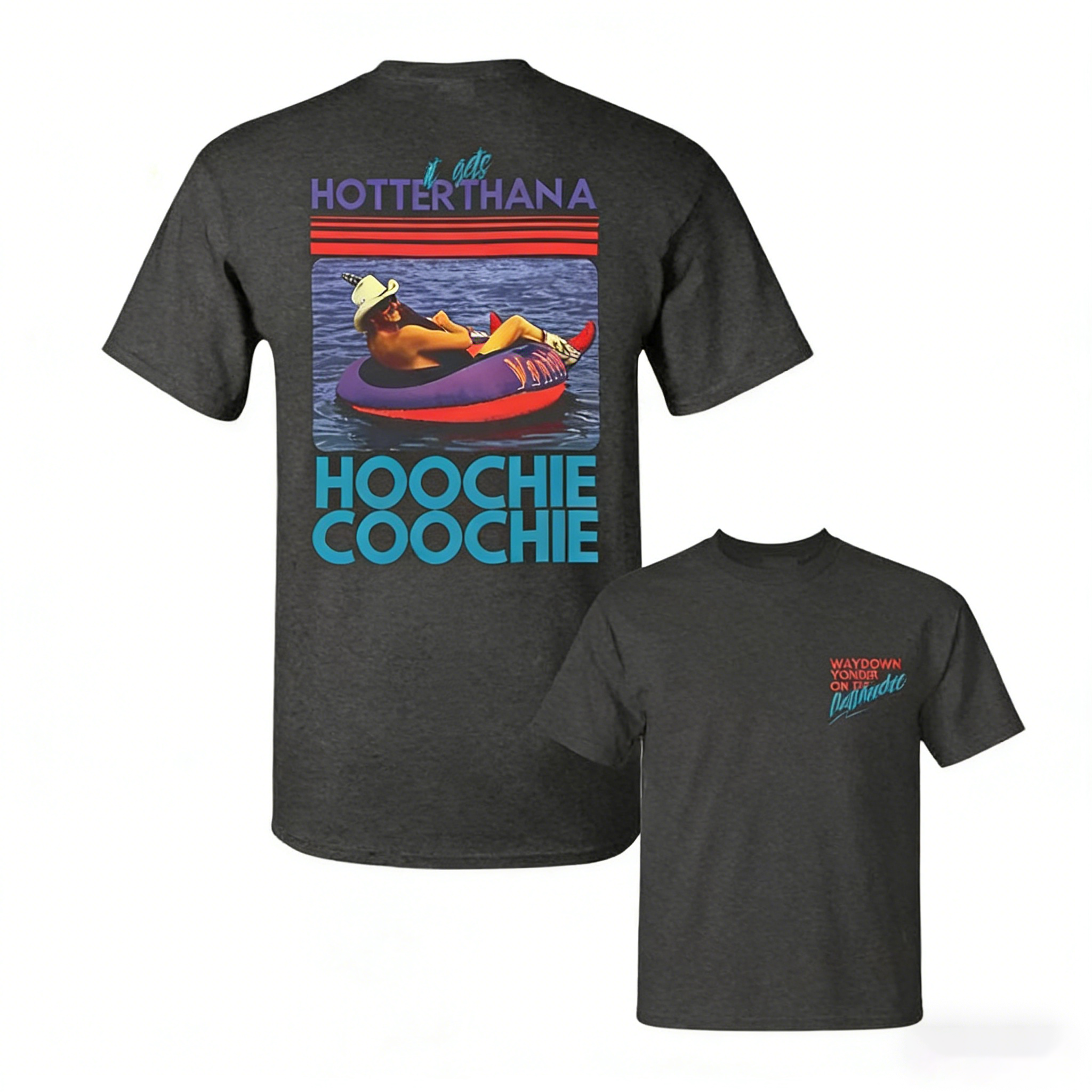 Men's Meme Summer Hotter Than A Hoochie Coochie T-Shirt
