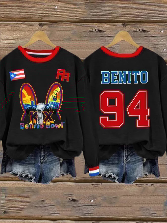 Women's Puerto Rico Print Sweatshirt
