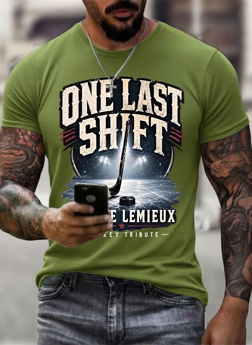 Men's One Last Shift Shirt, Hockey Tribute T-Shirt