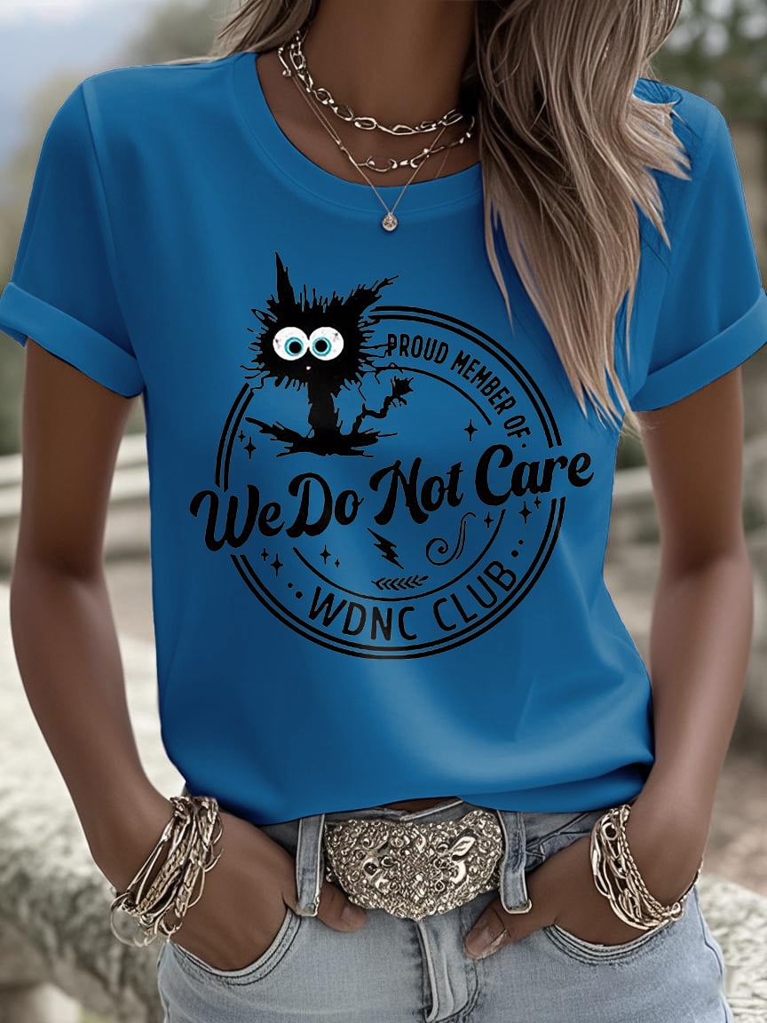 Retro Funny Proud Member Of WDNC Club Menopause Perimenopause Print T-Shirt