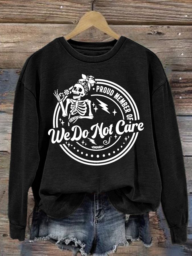 Women's Retro Funny Proud Member Of Club Menopause Perimenopause Print Sweatshirt