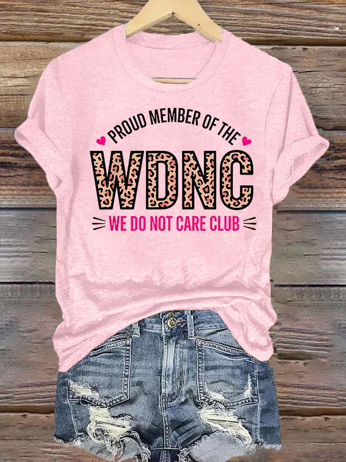 Women's Retro Funny Proud Member Of Club Menopause Perimenopause Print T-Shirt