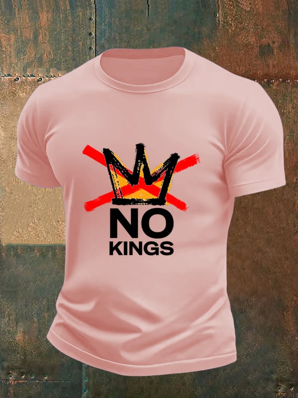 Men's no kings in America print T-Shirt