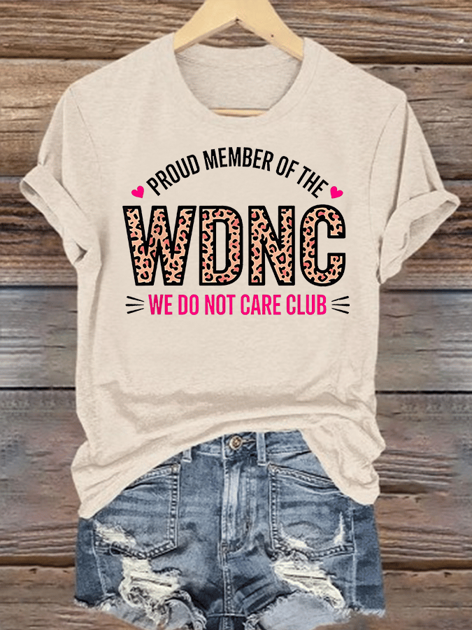 Women's Retro Funny Proud Member Of Club Menopause Perimenopause Print T-Shirt