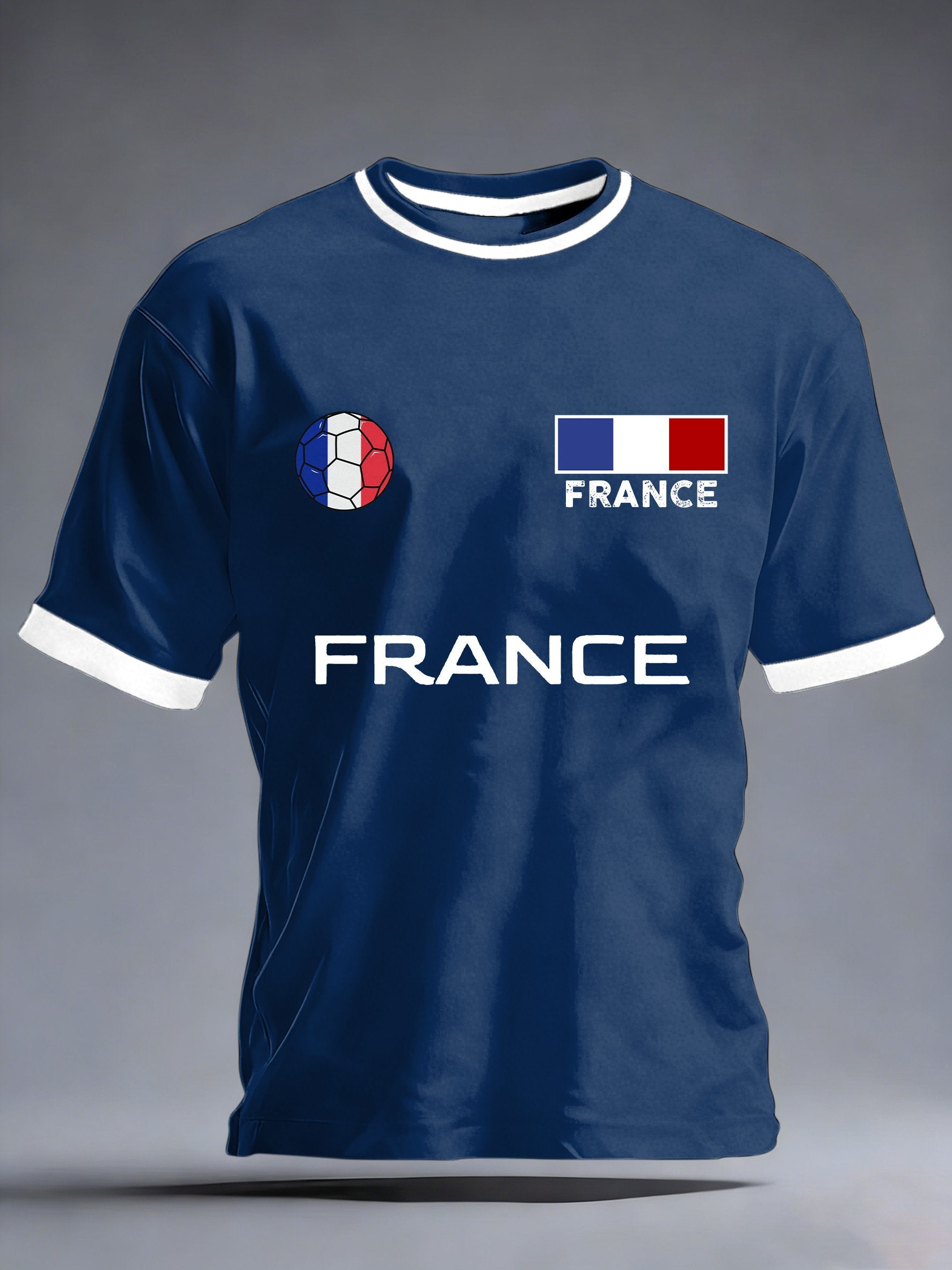 Men's Soccer Print Short Sleeve T-shirt