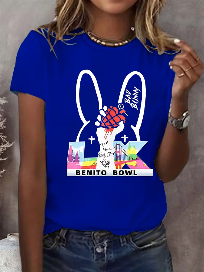 Women's Opening And Halftime Shows Print Casual T-shirt