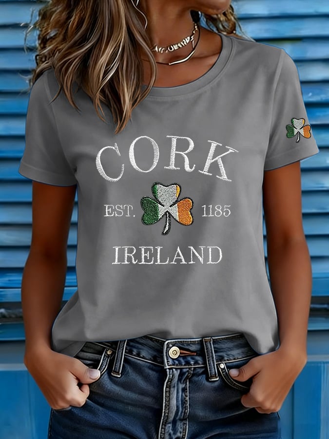 Women's Saint Patrick's Day Print T-shirt