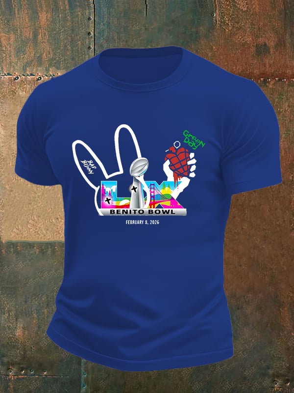 Men's Opening And Halftime Shows Print Casual T-shirt