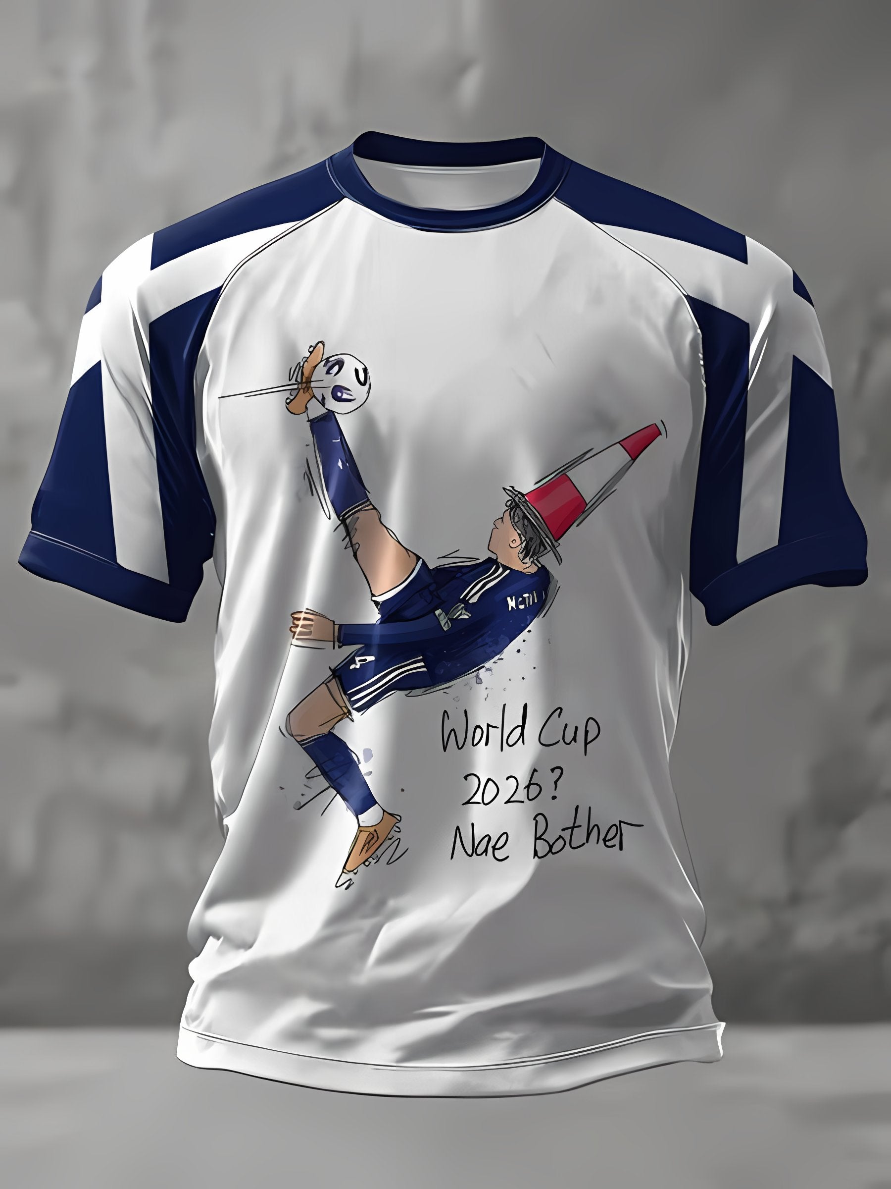 Men's Scottish football enthusiasts Print Raglan Sleeve T-Shirt