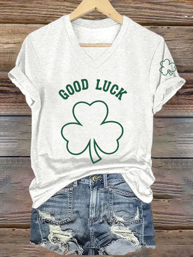 Women's St. Patrick's Day Print T-Shirt