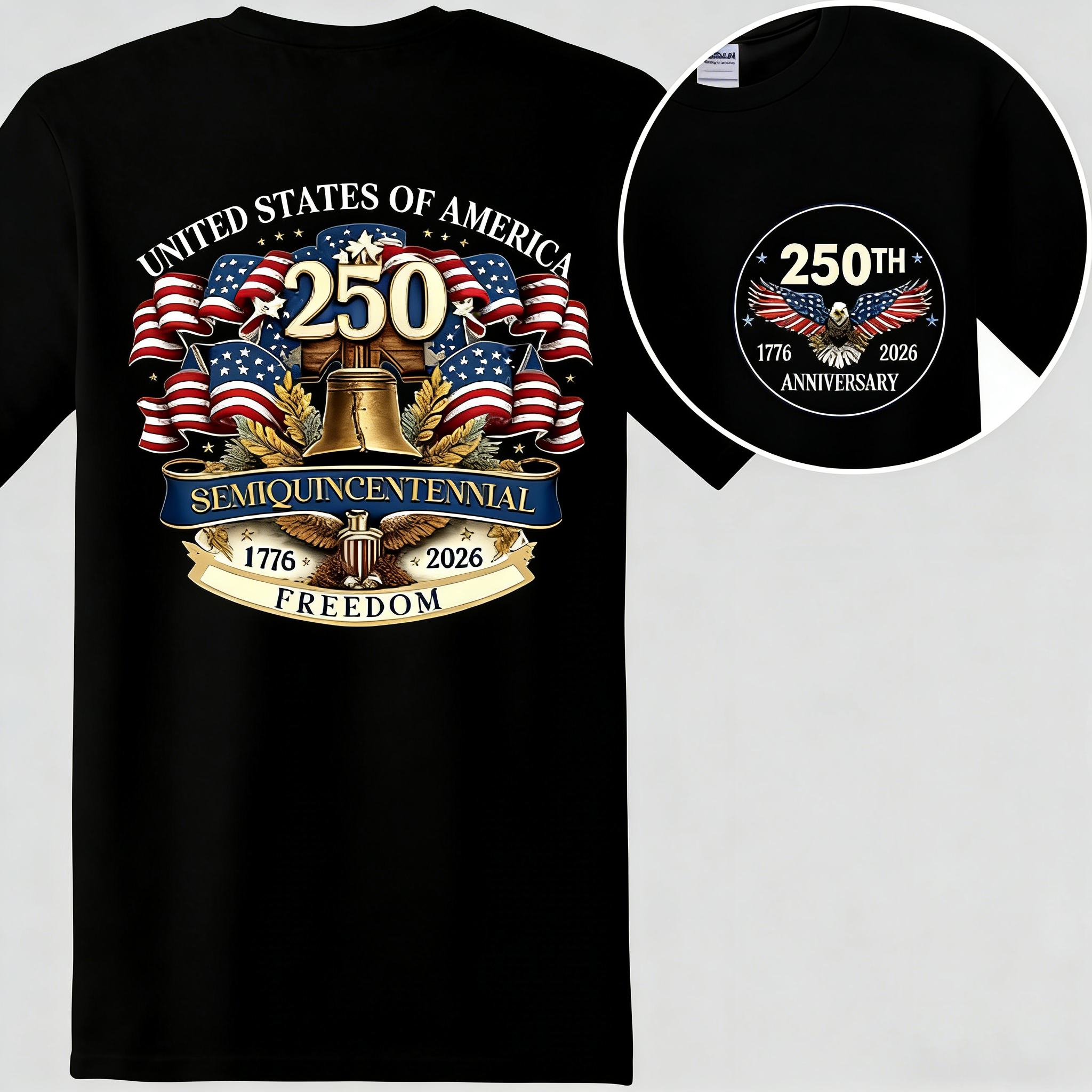 Women's Personalized United States 250 Years of Freedom Shirt
