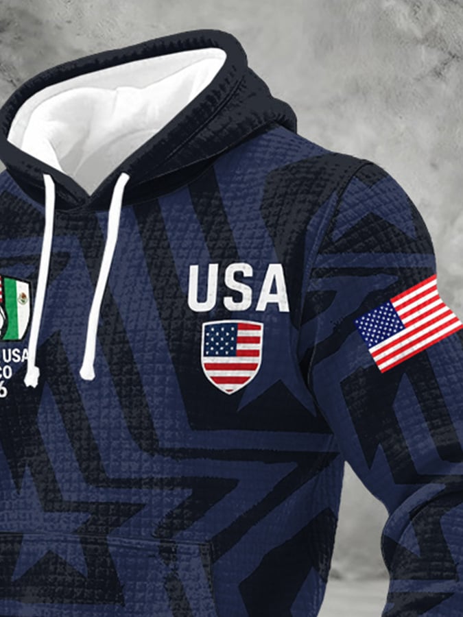 Men's USA Soccer Supporter Print Hoodie